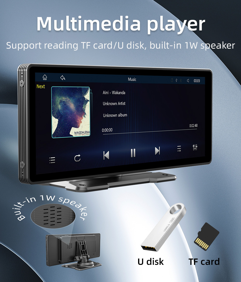 Cross-Border 10.26inch Portable In-Car Mp5 Player Multi-Functional Carplay Car Navigation Mp5