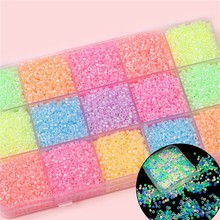 优质夜光玻璃米珠散珠 串珠diy手工制作手链材料耳环饰品厂家批发