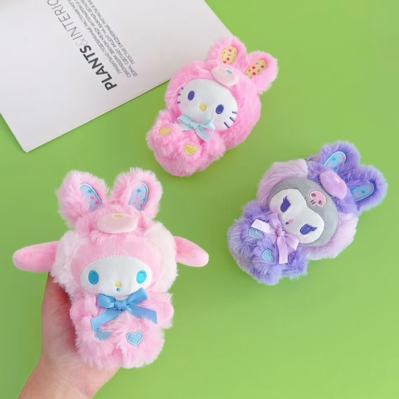 かわいい復活ウサギ女装サンリオぬいぐるみペンダントクロメメロディー人形キーホルダー人形卸売|undefined