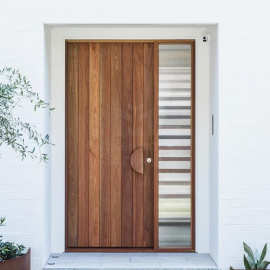 进户门泰国别墅防盗橡木定制平开门农村大门实木轻奢别墅轻奢防盗