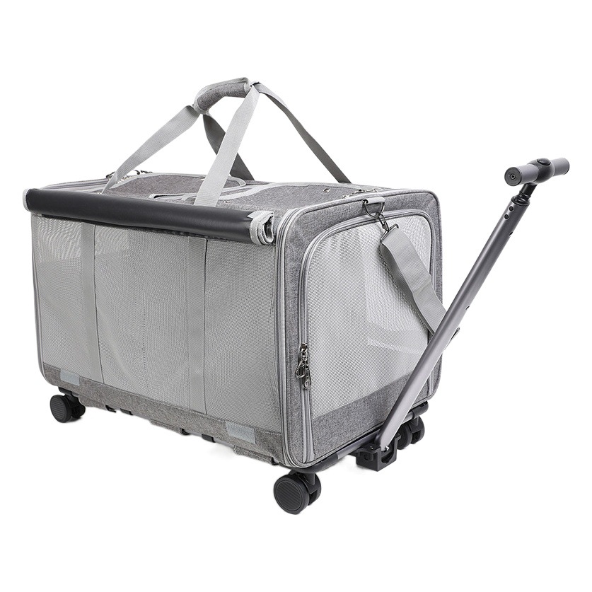 Bolsa para gatos, bolsa para mascotas con capó para perros grandes, caja especial para carrito para mascotas montada en el coche, bolsa para perros para salidas transfronterizas, transpirable