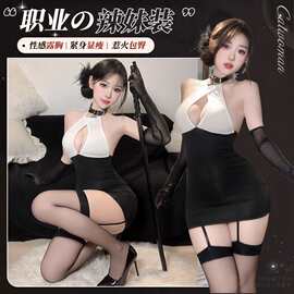 秘书职业辣妹装办公室角色扮演制服睡衣纯欲诱惑包臀裙免脱套装女