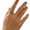 Golden fashionable jewelry for beloved stainless steel, accessory, ring