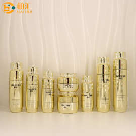 新款化妆品玻璃瓶包材120ml心悦乳液精华玻璃瓶30g护肤膏霜小样瓶