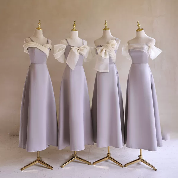 Purple Bridesmaid Dress 2026 New Style Sister Group Bridesmaid Dress Fairy-Like Niche Summer Casual Wear Engagement
