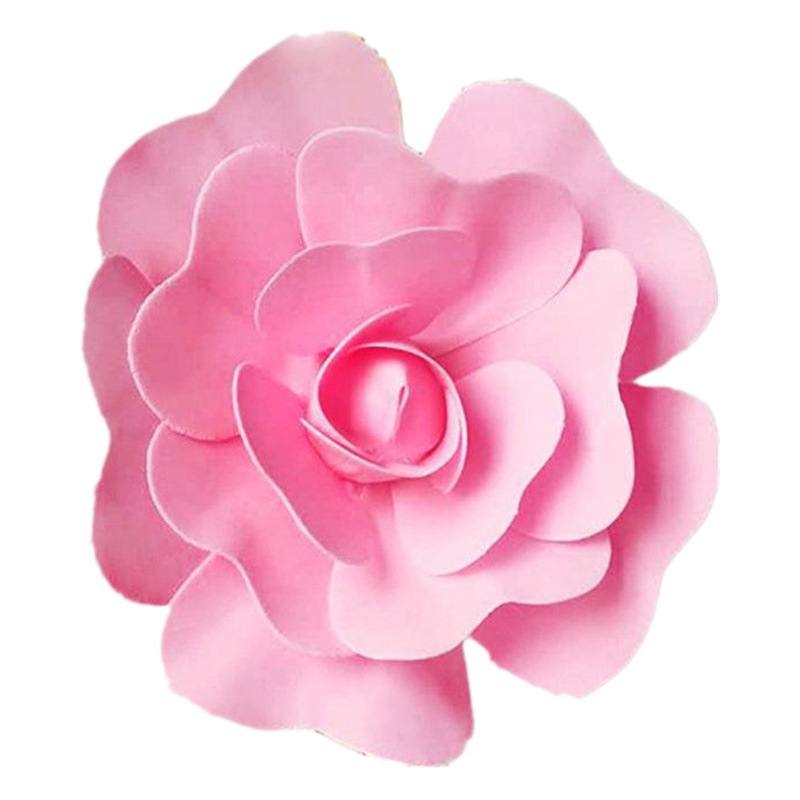 PE espuma flor plana flor artificial pared pegajosa flor artificial actividad de la boda diseño del sitio planta pared flor decorativa