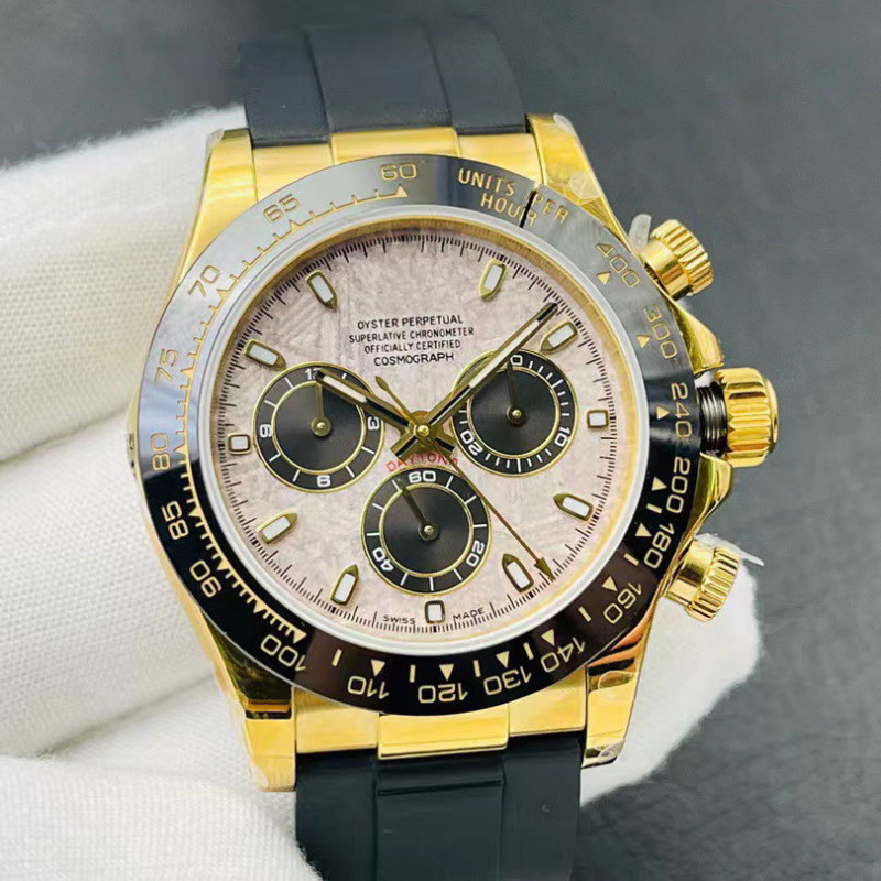 Green Gold Mechanical Watch Rolex Daytona Series Watch Panda Di Yacht Master Fully Automatic Mechanical Watch Dropshipping