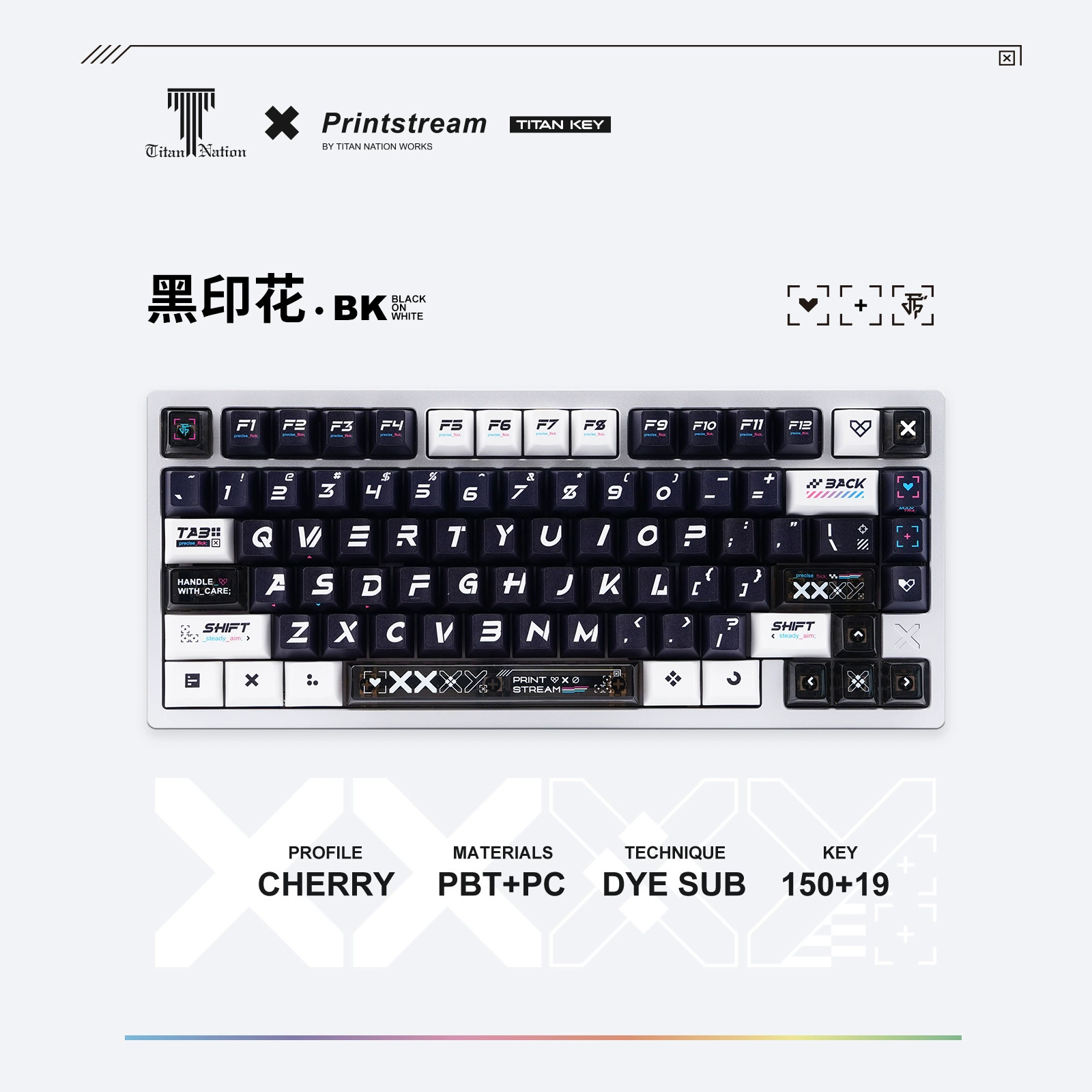 Титан Country CSGO Series Print Collection: Dream Keycap 150 Key Original Height PCKeycap Сублимация