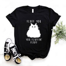 2023欧美Fluff You Fluffin Fluff Print Vrouwen T Shirts_yyth