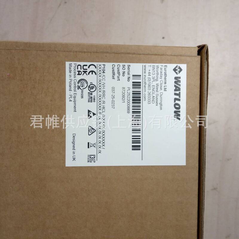 Price Needs to Be Verified Eurotherm Thermostat Model: P104Cc/Vh/Rrc/R/4Cl