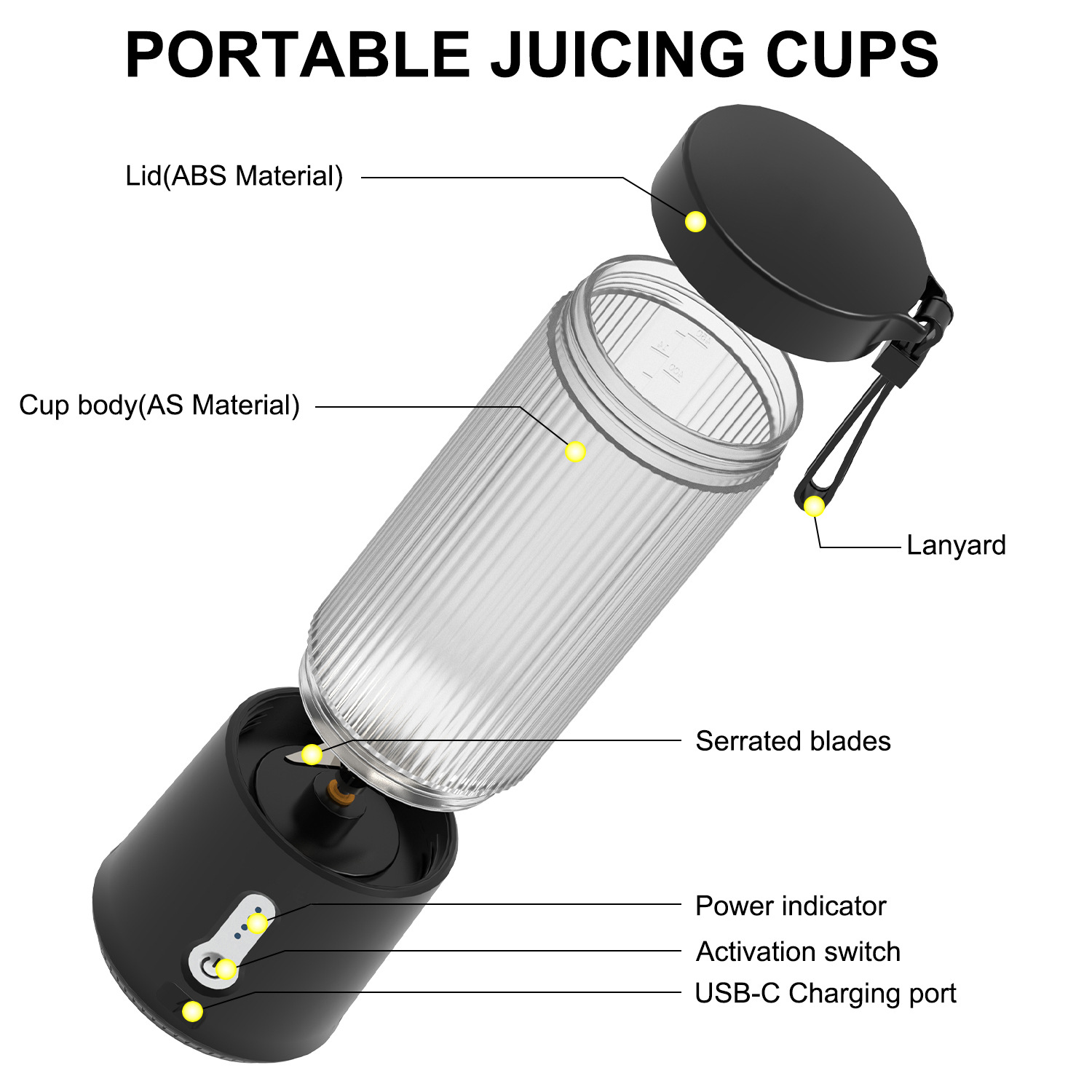 KSQ Multifunctional Juicer Cup Household Small Mini Fully Automatic Juicer Charger Portable Personal Juice Cup