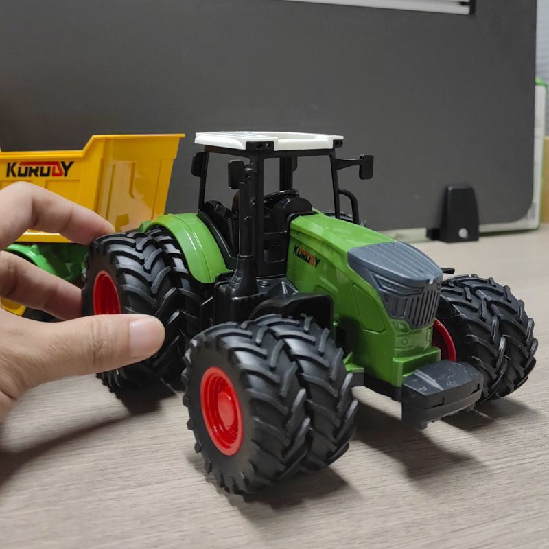 Children's Tractor Toy Car Boy Sliding Transport Trailer Model Carriage Engineering Vehicle Baby Large Dump Truck