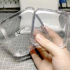 穿戴甲收纳盒子带膜亚克力透明密封收藏甲片PE展示盒美甲收纳盒