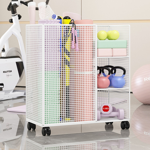 Yoga Mat Storage Basket Fitness Equipment Organizer Sports Gear Storage Basket Home Use Portable Rolling