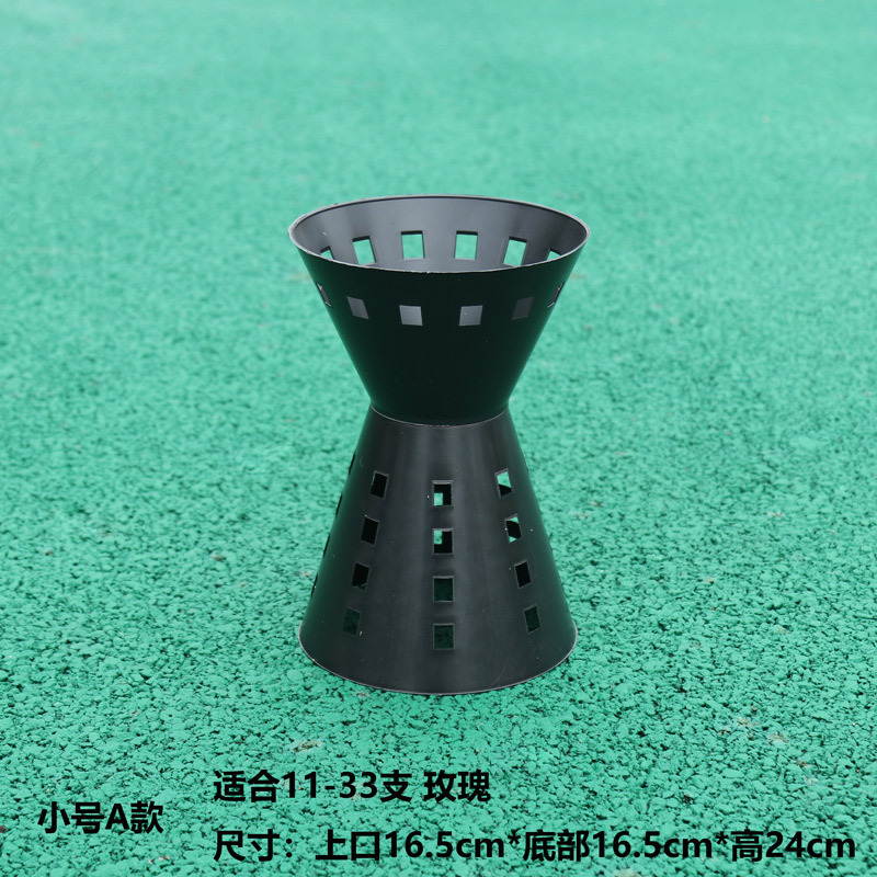 Cubo de flores de plástico que aumenta la envoltura de flores artefacto forro de unión de flores estabilizador cuadrado muelle Dispositivo de envoltura de flores material de embalaje de la flor