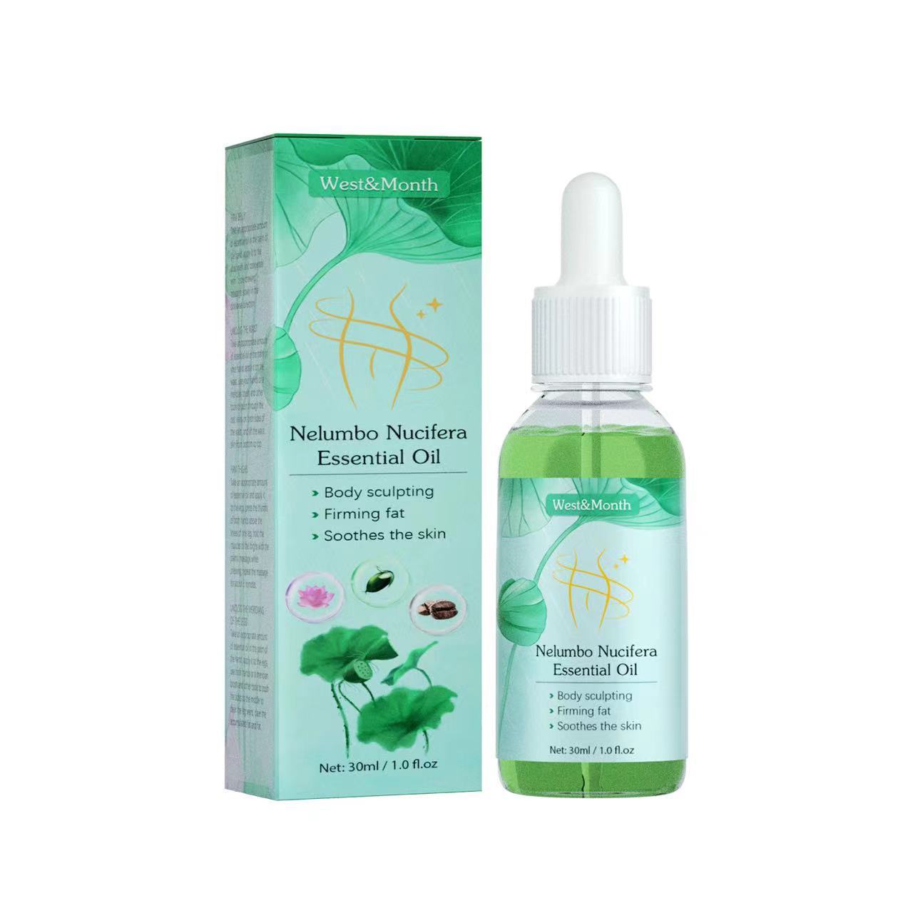 West&Month Lotus Leaf Essential Oil Body Care Sweetening&Planting Esse Enjoying Fat, Light and Slimming_voghion.com