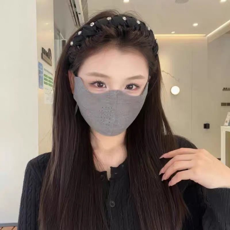 가을과 겨울 여자 보온 마스크 높은 용모치 방한 가모 방풍 입체 지지 통기 마스크 야외 라이딩 남