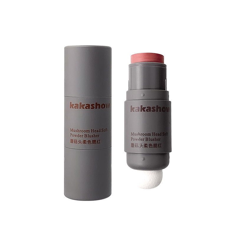 kakashow マッシュルームヘッド ソフトカラーブラッシュスティック 着色しやすく柔らかい マットルージュ 美白 ナチュラルクリームブラッシュスティック|undefined