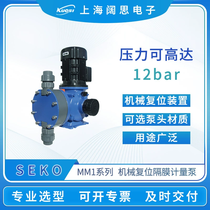 Насос Saigao MM1, головка насоса из ПВХ/ПВДФ/нержавеющей стали, насос с большим расходом, мембранный дозирующий насос с механическим сбросом