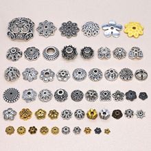 古银古铜色藏银合金镂空花托散珠花帽古风 diy手链手串项品配件