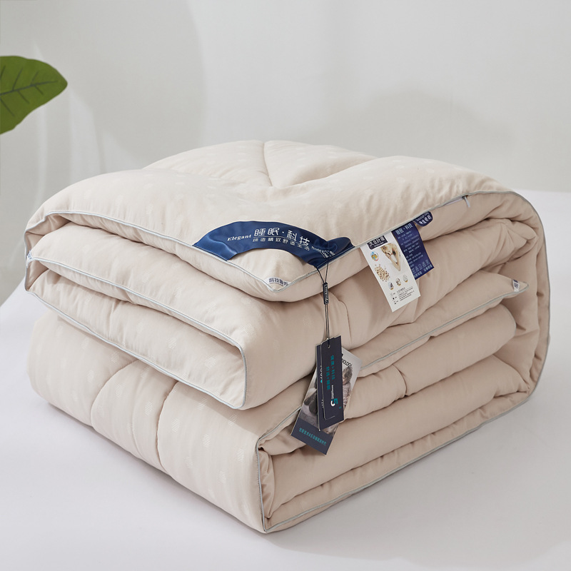 폴카 도트 자카드 밀크티