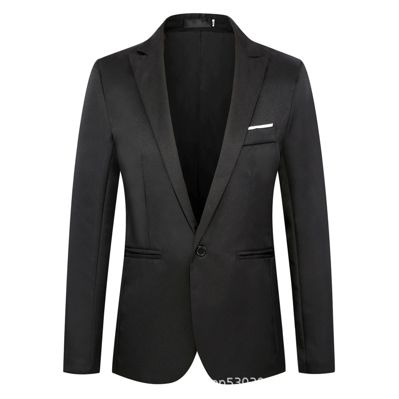Amazon Foreign Trade Men's Casual Suit Men's Korean Style Dress Business Suit Small Suit Slim Fit Jacket