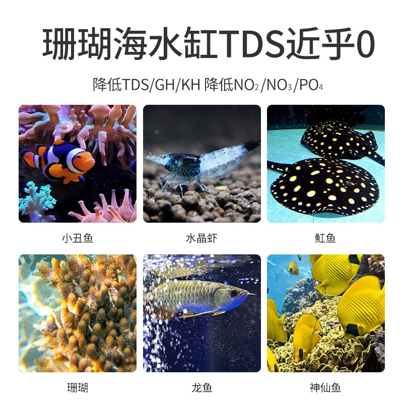 Novaqingyuan Mius Аквариум DI смола элемент воды кораллов SPS ультра чистая вода фильтр элемент снижает TDS до 0