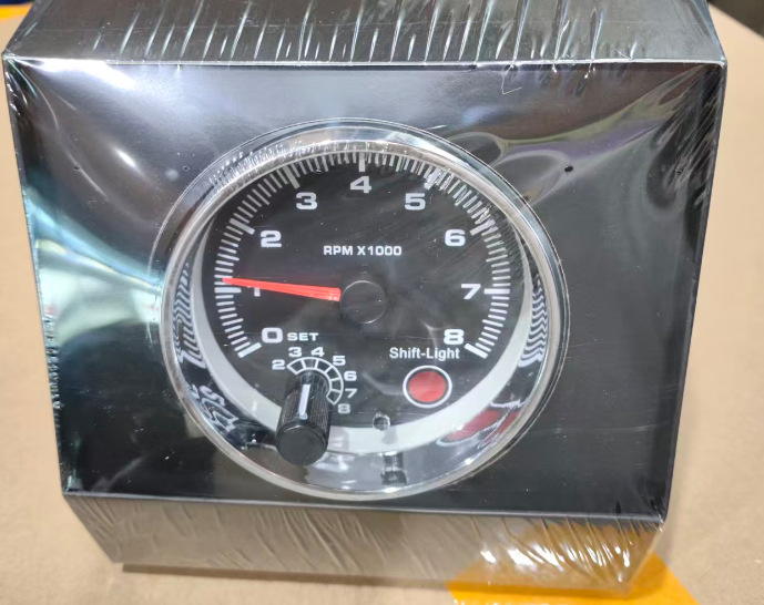 Car Modification Tachometer 3.75inch Colorful Backlit Tachometer 12V Universal Car Tachometer 12V Colorful Tachometer