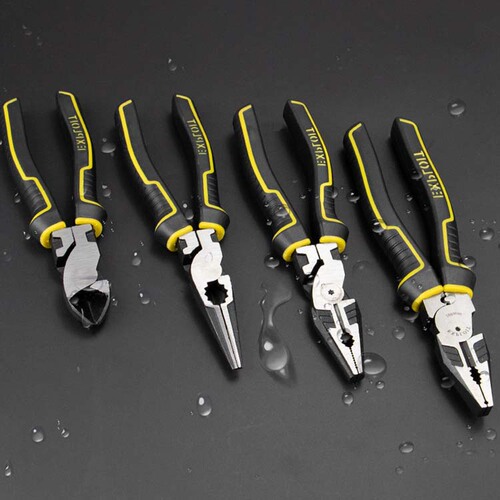 Industrial-grade multi-purpose electric wrench with 8-inch special steel pointed and beveled pliers