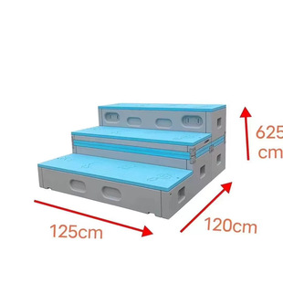 PP plastic chorus three-layer folding mobile chorus music classroom dance room speech chorus