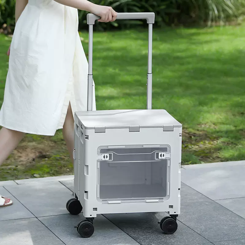 加宽拉杆购物车家用放水杯买菜小拉车加大轮子户外露营小推车