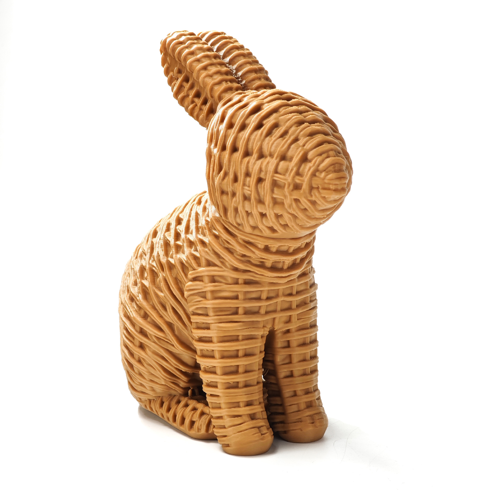 Amazon New Cross - Border Pascua 3D Printing Ratán Bunny Mixed Decoration Products tejiendo adornos de conejo