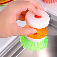 Ball-shaped pot brush, automatic liquid-adding pot brush, dishwashing brush, hydraulic brush, kitchen cleaning artifact that is not easy to hurt your hands.