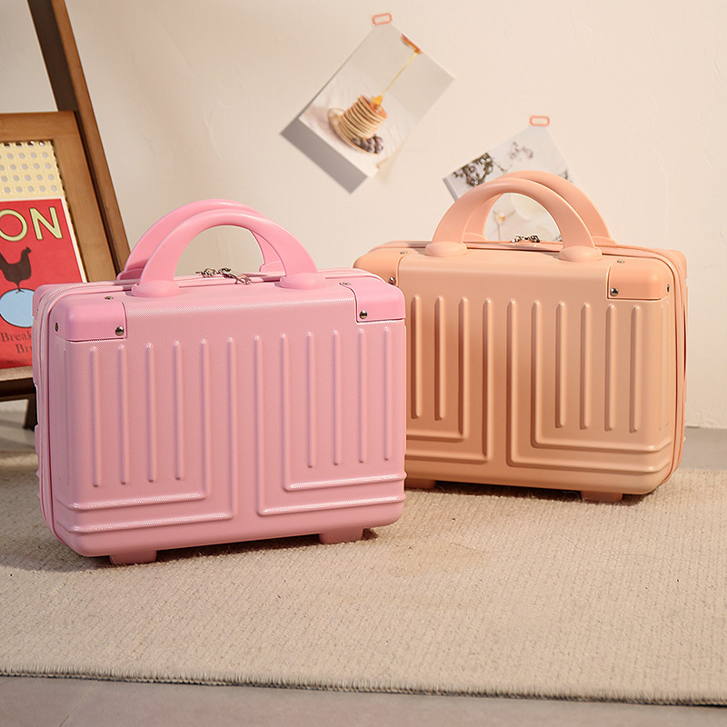 Nueva maleta de mano, caja de regalo para mujer, caja de dulces de boda de 14 pulgadas, mini caja de maquillaje linda, caja de almacenamiento de maleta