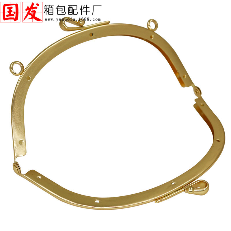 [Nuevo producto] 16,5 cm de superficie curva lisa sin agujeros de arco de oro con agujeros de tornillo