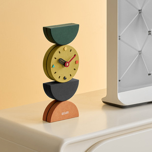 Wozoom House Quasi-Home Light Luxury Creative Desk Clock Living Room Decoration Desktop Decoration Entrance Wine Cabinet Jewelry