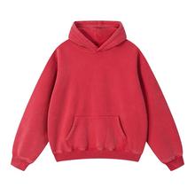 男士加绒卫衣炒雪花卫衣定制数码直喷卫衣跨境潮牌服装代加工厂