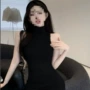 紧身显瘦无袖打底连衣裙