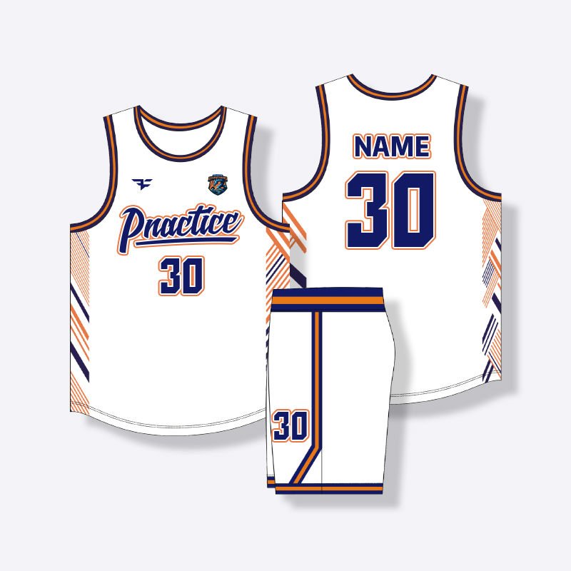 American basketball uniform customized printed suit men's summer student sports competition team uniform training vest plus size Jersey