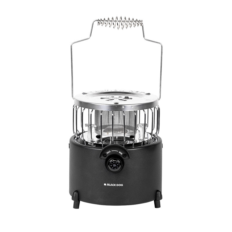 ブラックドッグ黒犬屋外ミニキャンプストーブ便利移動炉器ガス暖房器湯を沸かしてキャンプする