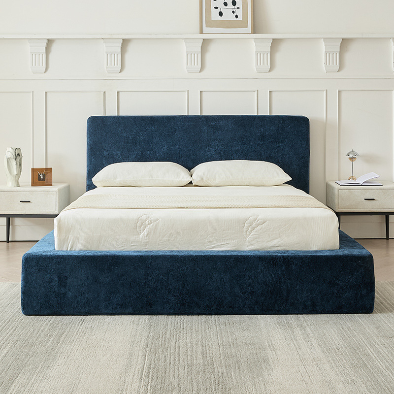 Cama plegable de tela italiana pequeña cama compresible de comercio exterior paquete blando en el extranjero apartamento individual cama ensamblada metal