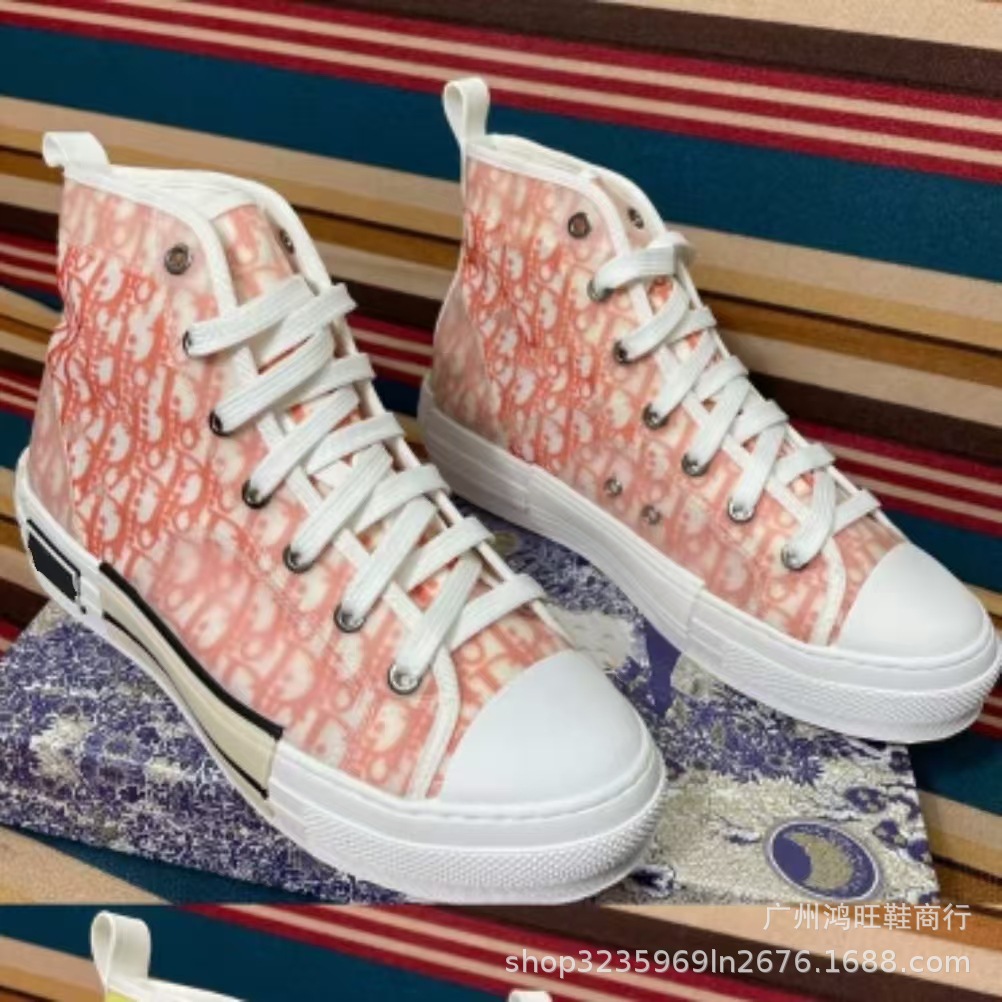 Estación europea D casa zapatos de alta calidad para hombre 2024 zapatos de lona transpirables zapatos blancos zapatos deportivos con letras estampadas planas para mujer