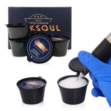 纹身针一次性清洗杯一体针嘴蘸洗杯纹身色料清洁用品涮针杯18/盒