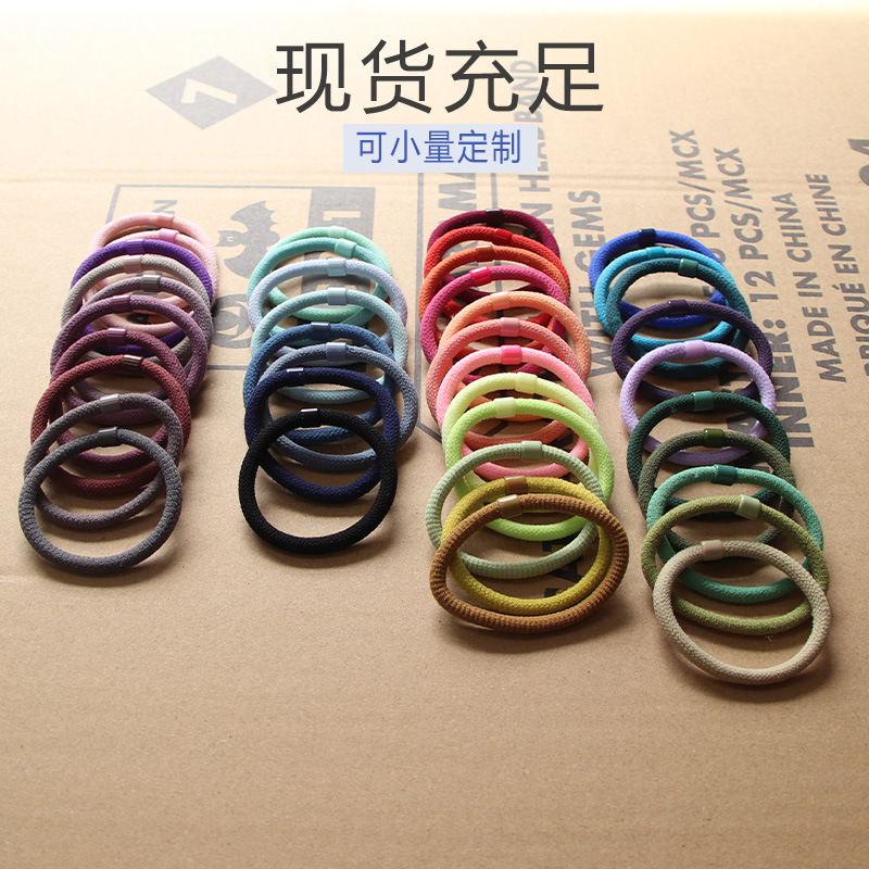 2025 Nylon Mesh High Elastic Rubber Band Hair Rope Women's Hair Tie Korean Headband Durable High-End Manufacturer Wholesale