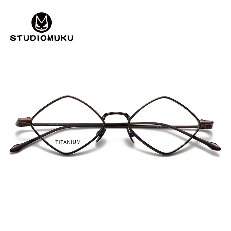 STUDIOMUKU gafas de madera cool, no importa cuál sea el gusto de las gafas estéticas marcos poligonales