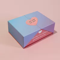 Двухдверная подарочная коробка для косметики ко Дню святого Валентина, подарочная коробка на день рождения, подарочная коробка, упаковочная коробка для чашек, пустая коробка