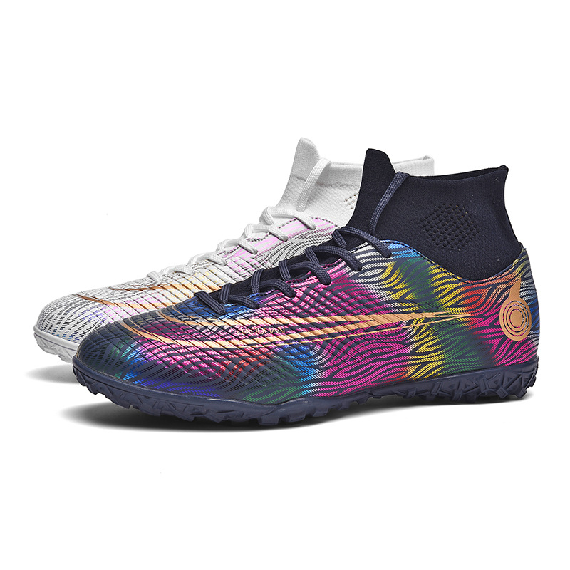 Directo de fábrica en stock zapatos de fútbol juvenil para hombres y mujeres al aire libre fútbol de uñas rotas transpirables zapatos de entrenamiento deportivo