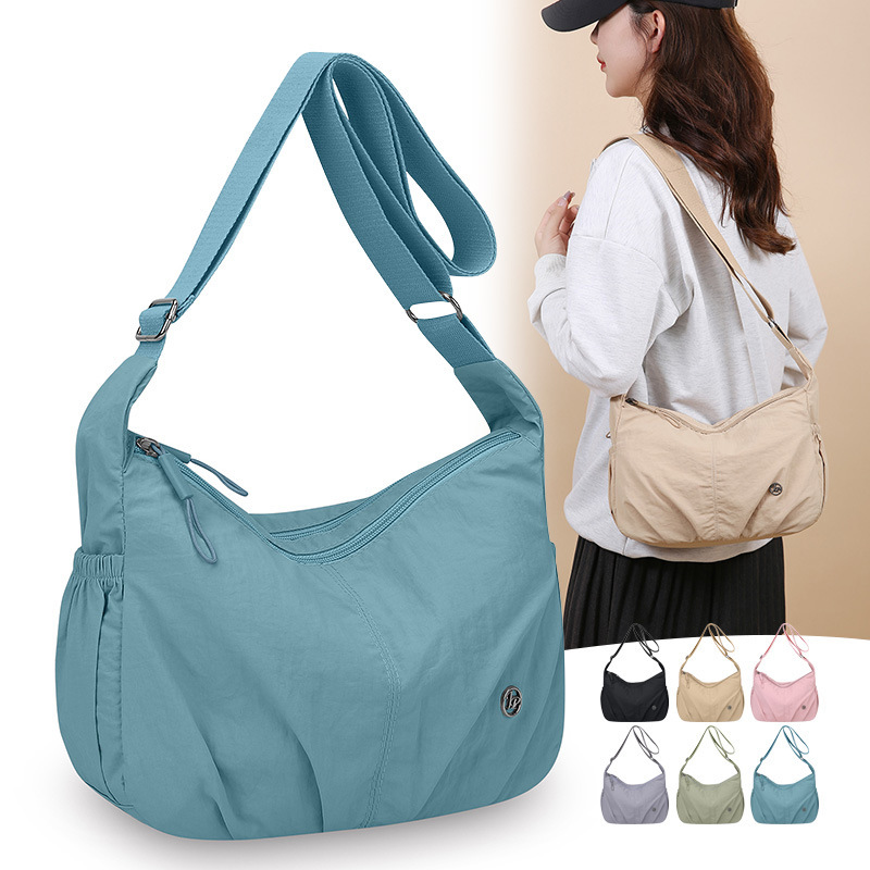 Cross-Border Dropshipping Women's Casual Bag, Fashionable and Versatile Nylon Cloth Shoulder Crossbody Bag, New Lightweight Large-Capacity Women's Bag