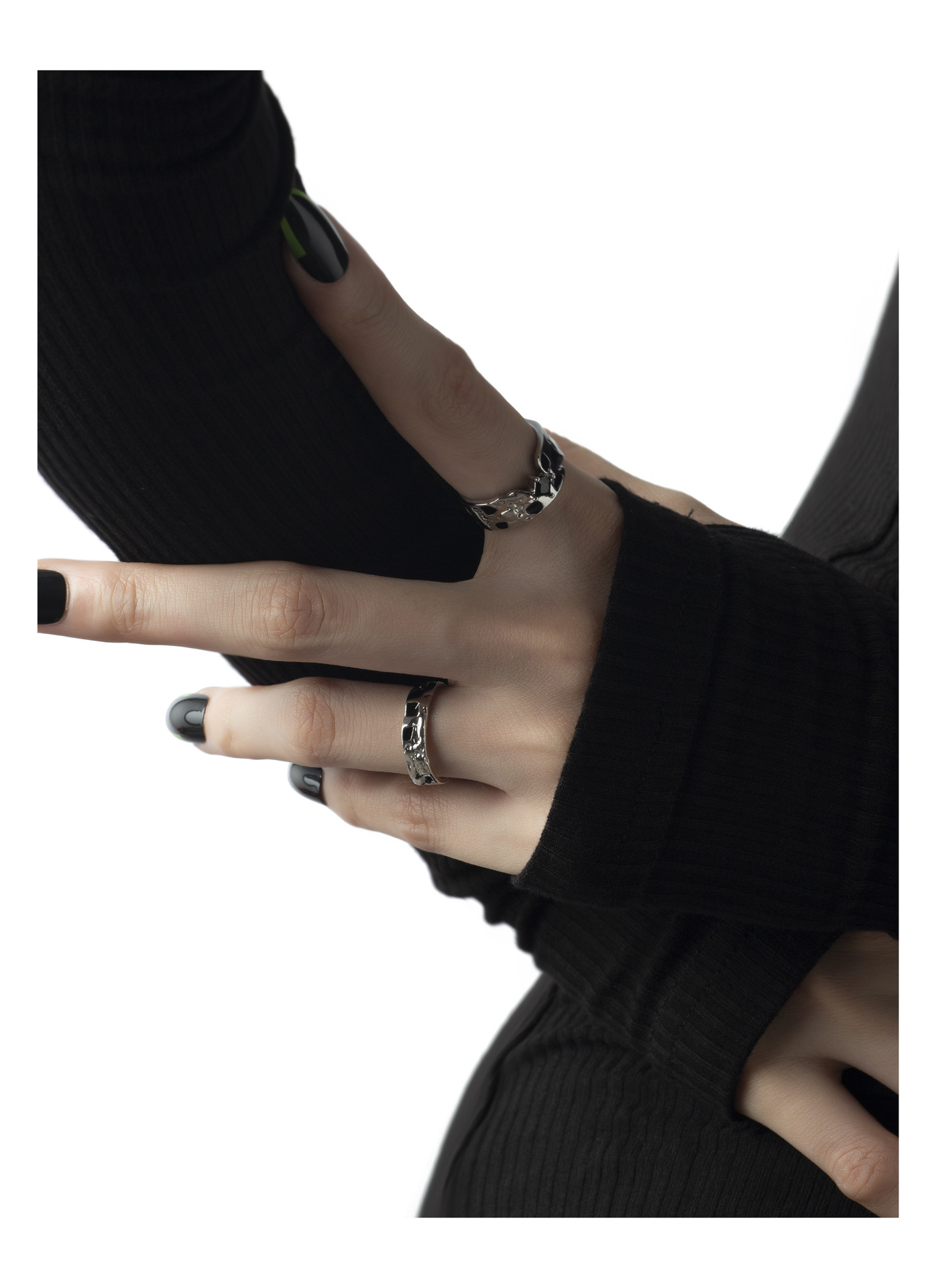 Fashion Geometric Copper Epoxy Plating Rings 1 Piece