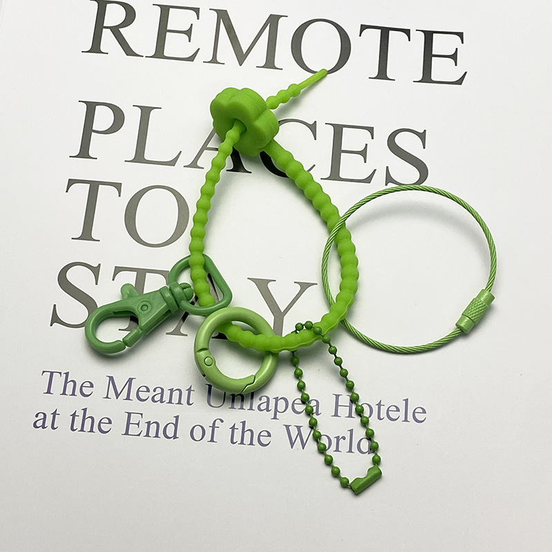 215mm plástico color correa de silicona DIY joyería caja ciega colgante Cordón de alambre de cuerda de alambre de la atadura de cables ofertas